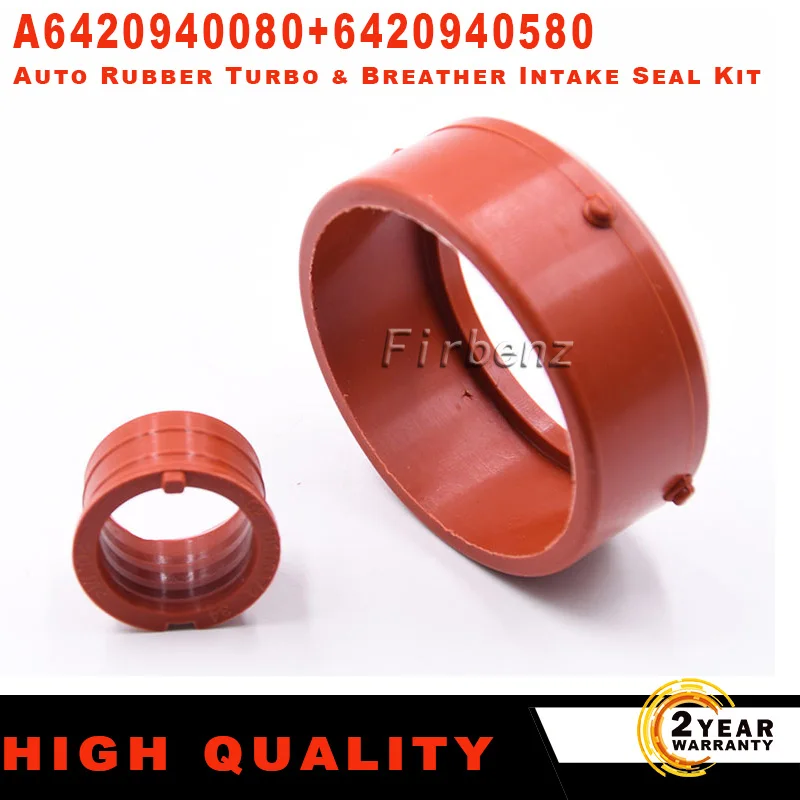 A6420940080+6420940580 Auto Rubber Turbo & Breather Intake Seal Kit For Mercedes-Benz OM642 Seal Kit Seal Kit Pistons