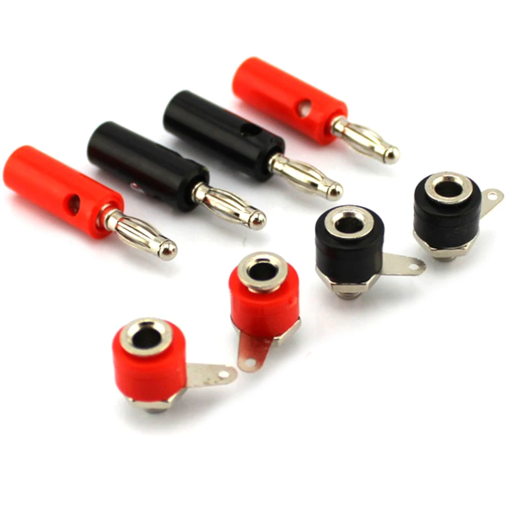 

10set Male And Female 4mm Banana Plug Male And Female To Insert Banana Connector