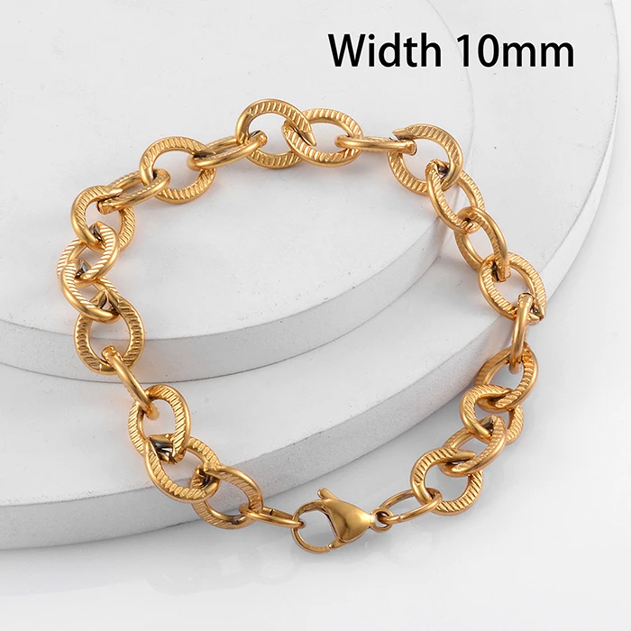 Neues Edelstahl-Hip-Hop-Armband, Modetrend, geeignet für Herrenhalsketten, hochwertiger Schmuck – Detail 1