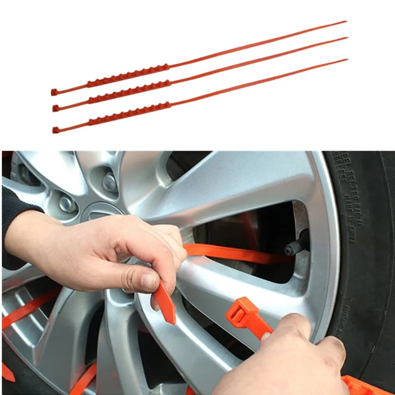 Chunmu 1 pc Newest 92cm Car Universal Anti Skid Snow Chains Nylon for Car Truck Snow Mud Wheel Tyre Tire Cable Ties Dropshippinp