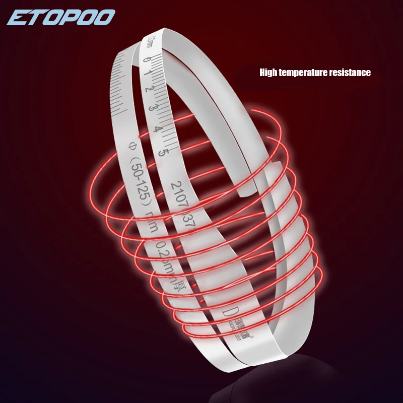 50-300-600-900-1200-1500mm สแตนเลส Precision เส้นรอบวงเทปและเส้นผ่าศูนย์กลางเทป Periphery เส้นรอบวง Taper PI เทป
