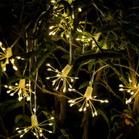 50/100/200 LED Firework Lights Waterproof 8 Flashing Mode Fairy Garland Living Room Garden Xmas New Year Decoration Light String