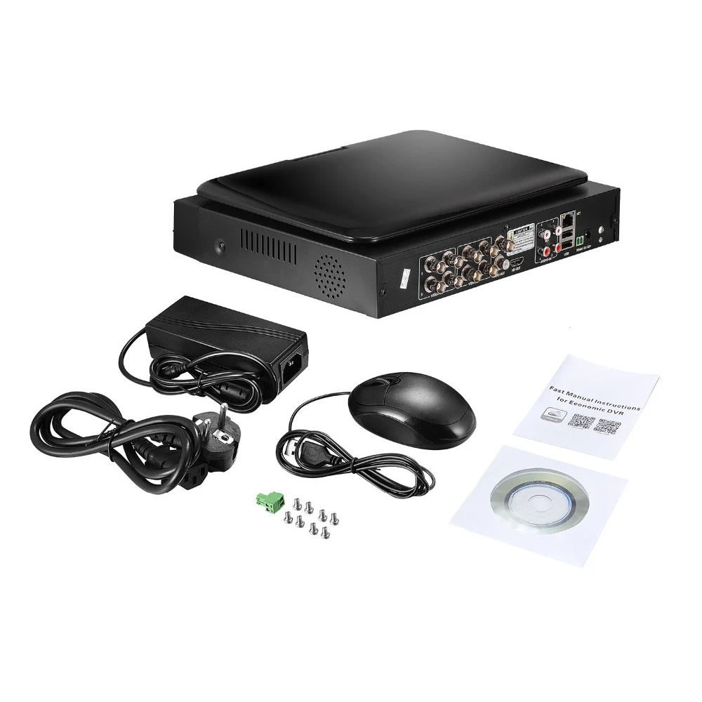 AHD Video Recorder Hybrid DVR 10 inch Monitor 8CH DVR XM cloud technology AHD/DVR/NVR/HVR 4 in 1 recorder