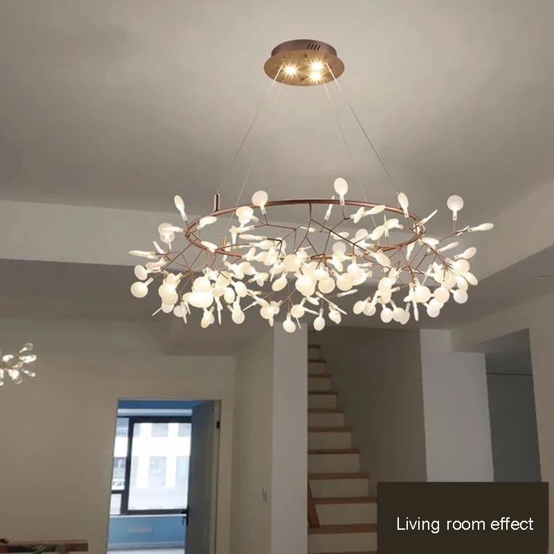 Heracleum chandeliers Modern dandelion chandelier Stylish Tree Branch acrylic light Decorative Restaurant bedroom house lighting