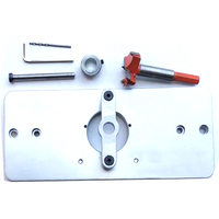 35mm Woodworking Hinge Hole Opener Tool Hinge Boring Jig Hole Drilling Guide Locator Aluminum alloy For Closet Door Cabinets