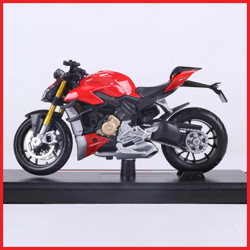 Maisto 1:18 Ducati Super Naked V4 S Red Diecast Model Bike Motorcycle