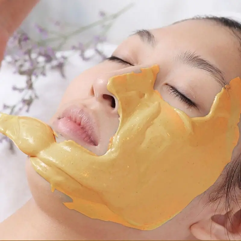 24K GOLD Active Face Mask Powder Brightening DIY SPA Anti Aging Wrinkle Treatment Facial Masks Moisturizing Gold Face Mask