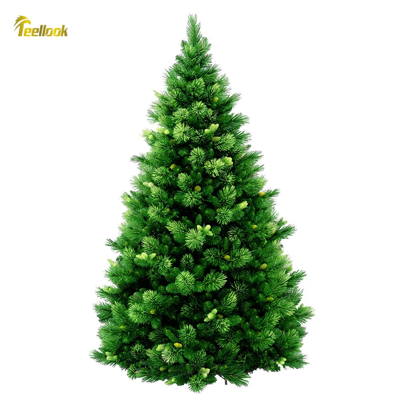 Teellook 1.2m/5.0m pine needle PVC material Christmas tree LED lights Christmas Hotel Mall home decorations