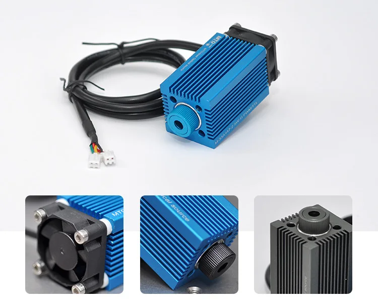 33*55สีฟ้าสีม่วงจุด Emitter 405nm300mW Cured เรซินเลเซอร์