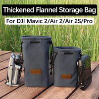 For DJI Mavic 2 Pro Zoom Drone Body Remote Controller Thickened Flannel Storage Bag Mavic Air 2 2S Portable Handbag Accessories