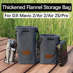 For DJI Mavic 2 Pro Zoom Drone Body Remote Controller Thickened Flannel Storage Bag Mavic Air 2 2S Portable Handbag Accessories