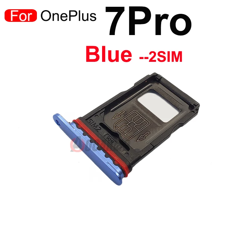 Single Dual SIM For OnePlus 7 Pro 7T 1+7 Nano Sim Card Holder Tray 
