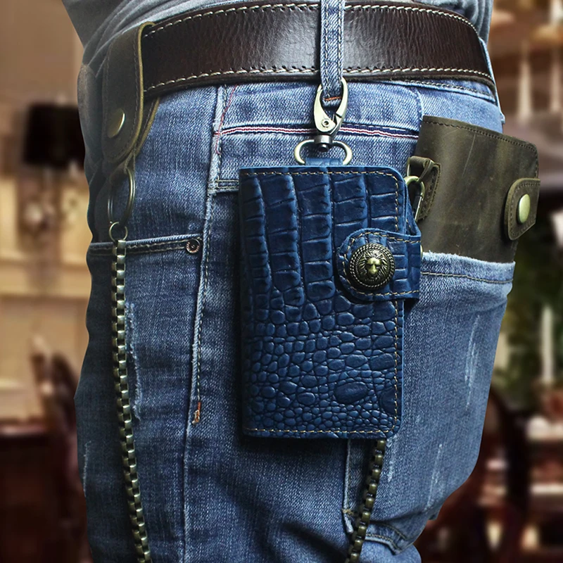 Handmade Genuine Leather Smart Key Wallet  DIY Keychain  Cowhide Housekeeper Key Pocket Portable  Organizer Car Keys Holder