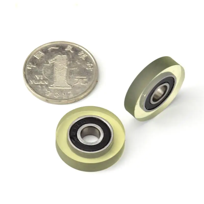 Imagem -03 - Guia Silencioso Roda da Correia Transportadora Poliuretano Plutônio 696 696rs Roller Bearing Polia de Fricção 6x22x5 10 Peças 50 Peças 6*22*5 mm