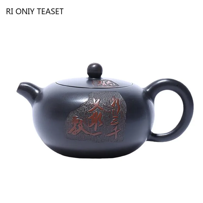 

190ml Traditional Yixing Purple Clay Teapots Famous Handmade Tea Pot Raw Ore Beauty Kettle Chinese Zisha Tea Set Customized Gift