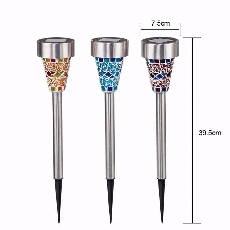 

Водонепроницаемый садовый светодиодный фонарь на солнечной батарее, ландшафсветильник дорожный светильник для внутреннего двора, декоративная лампа для дорожек, 5 Вт, 3 цвета