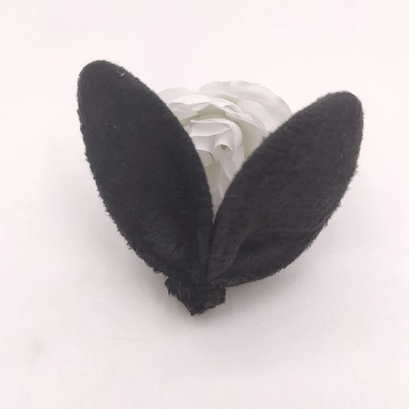 50Pcs 7*6CM Felt Rabbit Ear Applique For DIY Clothes Shoes Hat Headwear Clips Crafts Decor Patches