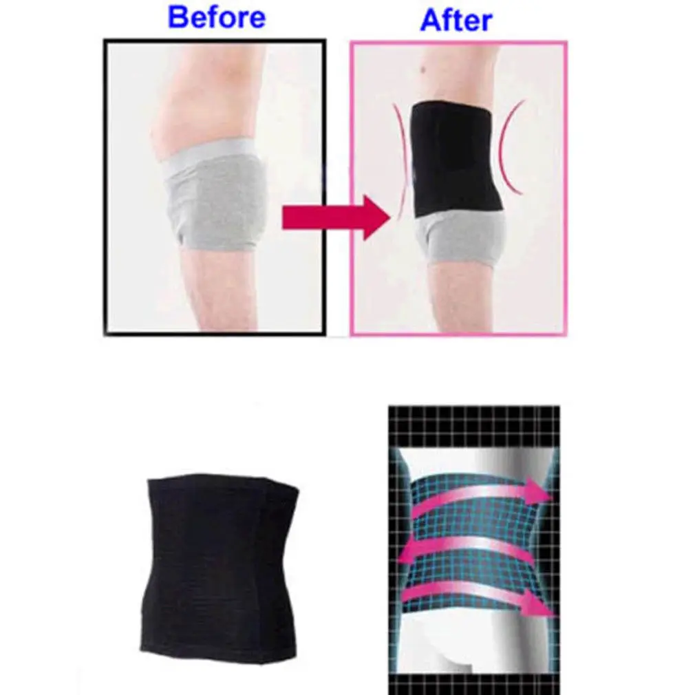 New Fashion Men Abdomen Fat Burner Corset Beer Belly Body Shaper Slimming Waist Trimmer Belt