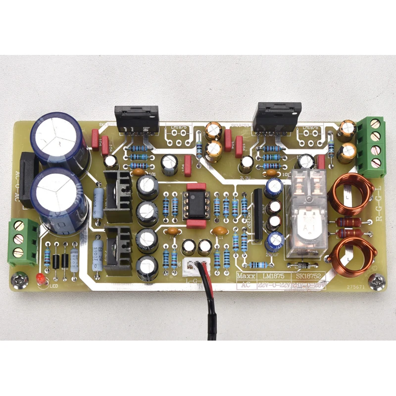 KYYSLB SK18752 AC12-22Vไข้เครื่องขยายเสียงบอร์ดOp Amp Preampและเข้ากันได้กับLM1875 ชิปเครื่องขยายเสียง