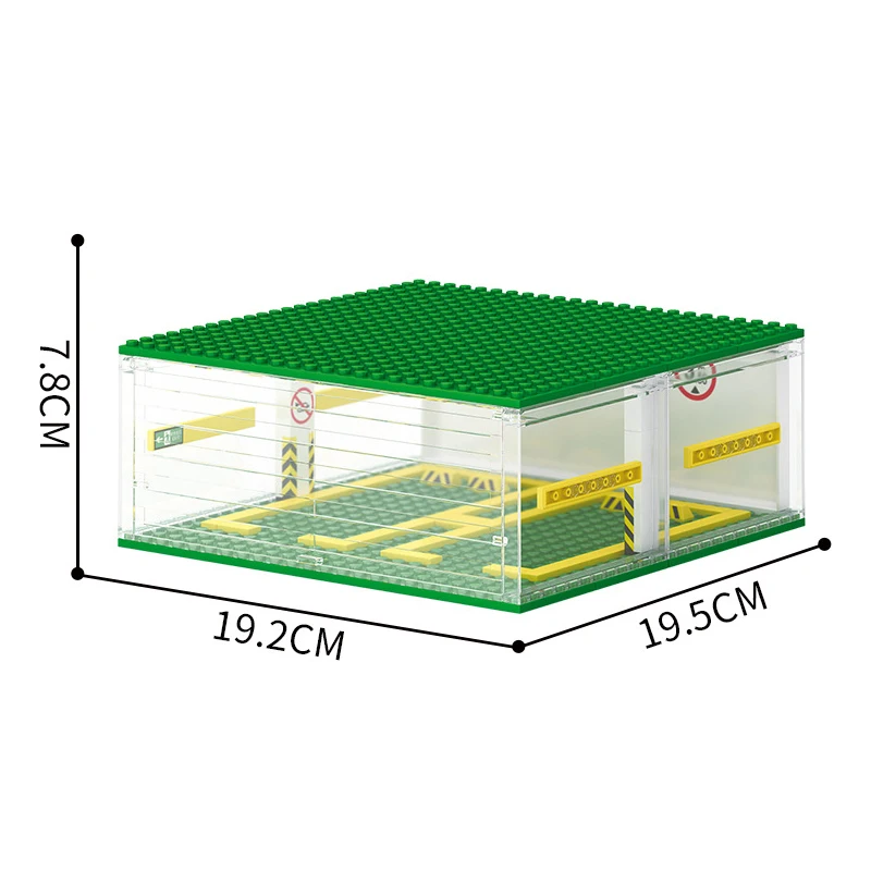 รถแชมเปียนความเร็วสูงรถแข่งของเล่นสปอร์ตลานจอดรถลานจอดรถของเล่นแบบ DIY โมเดลอิฐบล็อกก่อสร้างแบบคลาสสิก