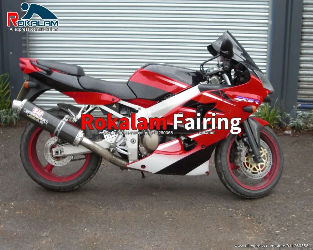 

ABS Fairing For Kawasaki Ninja ZX6R ZX636 2000 2001 2002 ZX-6R 00 01 02 Red Black White Motorbike Body Kit (Injection Molding)