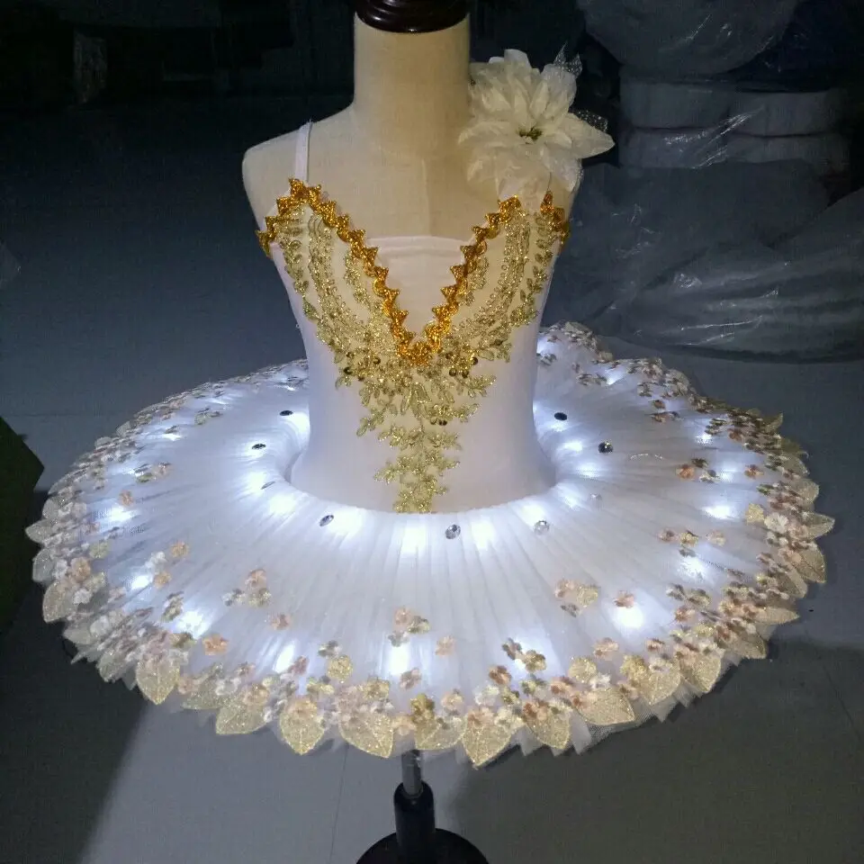 Ruoru Professional Ballerina Led Ballet Tutu For Child Children Kids Girls Adults Pancake Tutu Dance Costumes Ballet Dress Girls