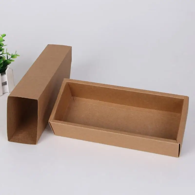 

Eco Friendly Kraft Paper Cardboard Drawer Gift Packaging Box Socks Underwear Storage Paper Box LX8108