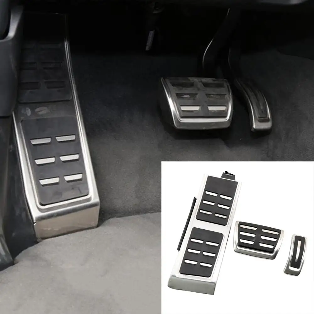 

For Porsche Macan Audi A4 A5 A6 A7 A8 S4 S5 S6 S7 Q5 Stainless stee Non slip Gas Fuel Accelerator Brake Pad Footrest Mat Cover