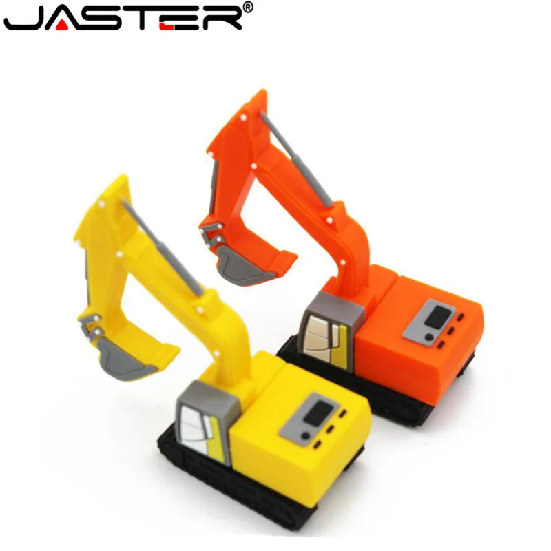 JASTER New Truck Model Usb Flash Drive Pen Drive Excavator Special Car Pendrive 8gb 16gb 32gb 64gb Memory Stick Real Capacity