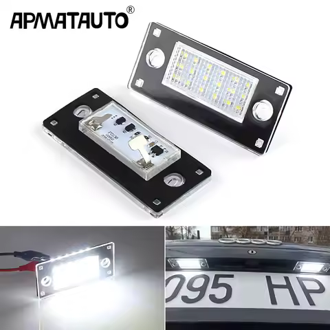 2Pcs CANbus LED Rear Number License Plate Light For Audi A3 8L S3 00-2003 Audi A4 B5 S4 RS4 Avant 1999-2001 OEM#:8D9943021F/G/H