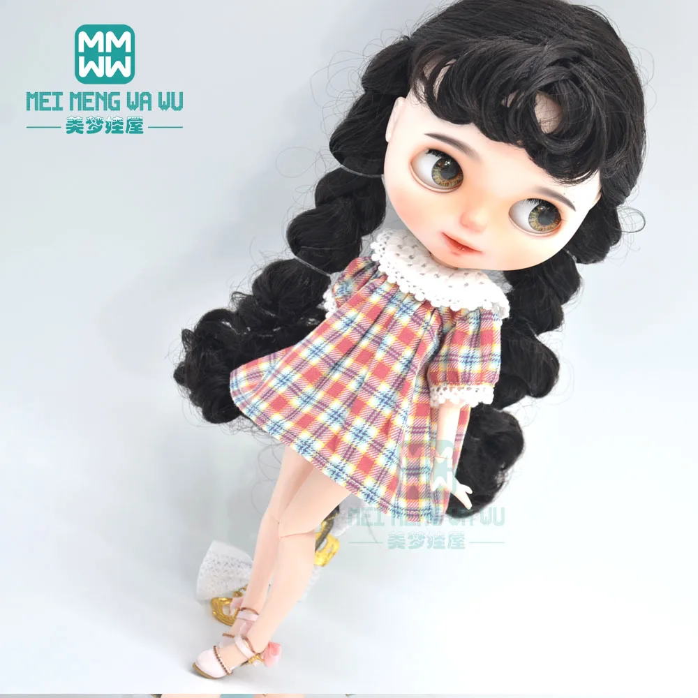 30cm Blyth Doll Clothes Fashion Striped skirt, retro dress Toys Gift