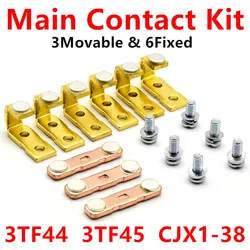 3TY745-0A 3TY744-0A Main Contact Kit For 3TF45 3TF44 Contactor Replacement Kit Movable And Fixed Contacts CJX1-38 After Market