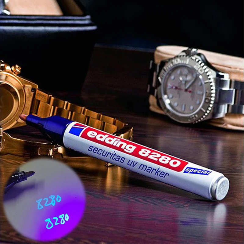 Edding 8280 evidenziatore penna oleosa UV Pro penna invisibile 1mm inchiostro permanente cancelleria pennarelli Uv evidenzia per Detective/gioco/carta