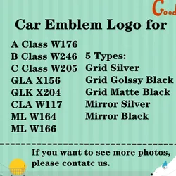 For C Class W205 2015-2018 GLA X156 CLA W117 ML W164 W166 GLK X204 Car Emblem Replace Insignia Front Grille Logo Car Badge