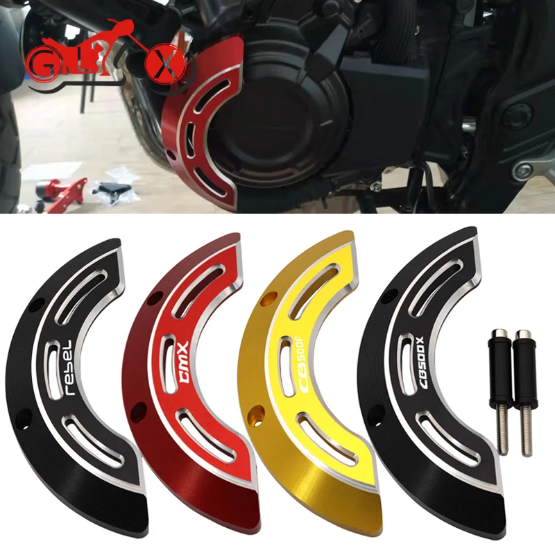 

For Honda REBEL500 CB500X CB500F CMX500 CB 500X CMX REBEL 500 Accessories Left Engine Protective Decoration Shaft Cover Guard