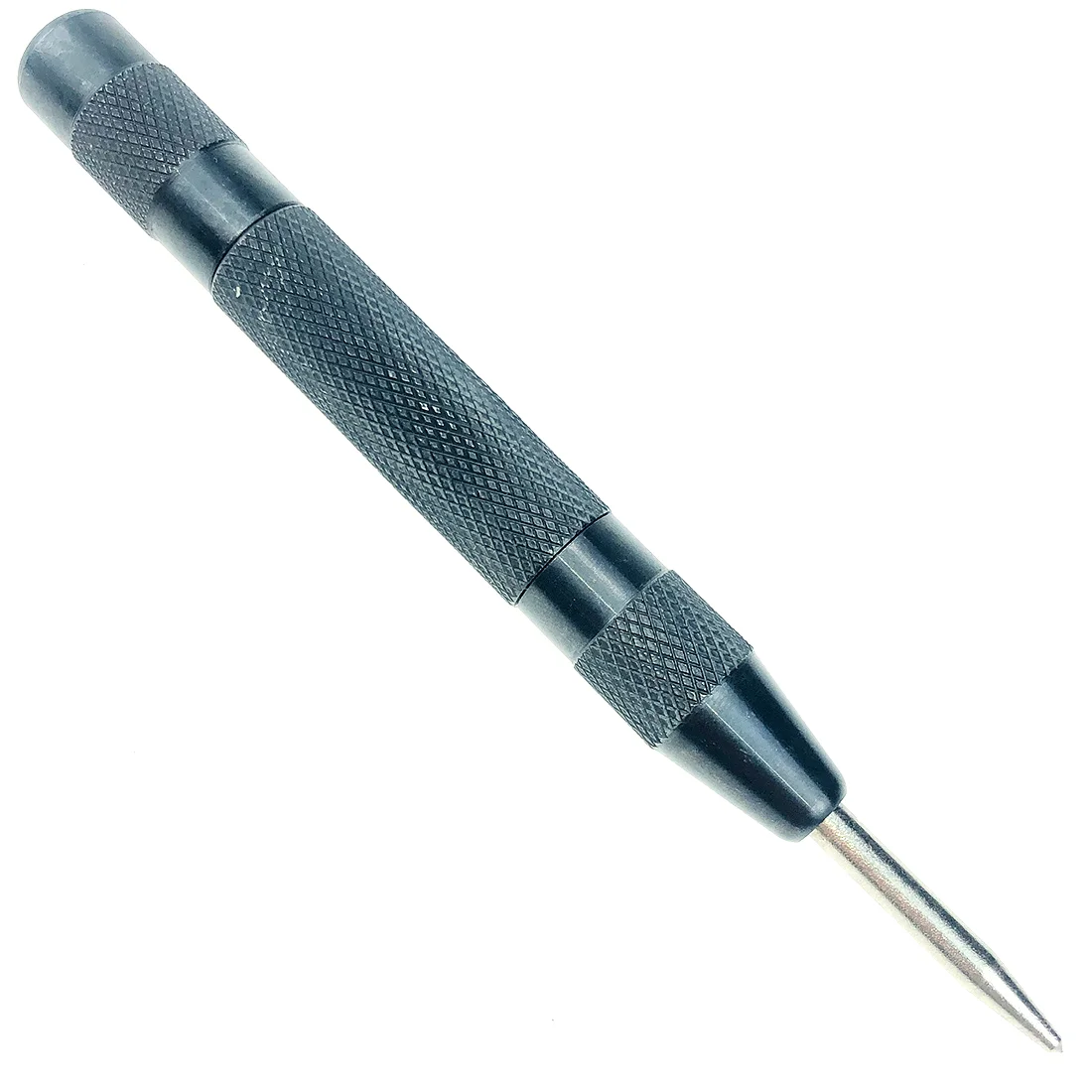 Automatic Center Punch Multifunctional Pin Spring Loaded Mark Car Escape Hammer Wood Indentation Mark Woodworking Tool Bit Black