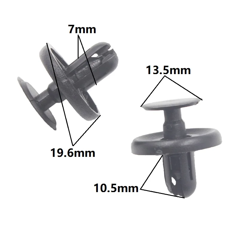 500x Nylon Push Type auto Fender lined Retainer clips for toyota Celica Corolla Subaru Matrix Salara lexus pontiac Accessories