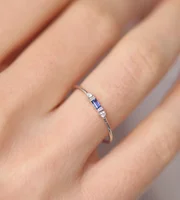 Bague en argent Sterling 925 pour femme, bague en Zircon émeraude, bijoux de charme, cadeau 3