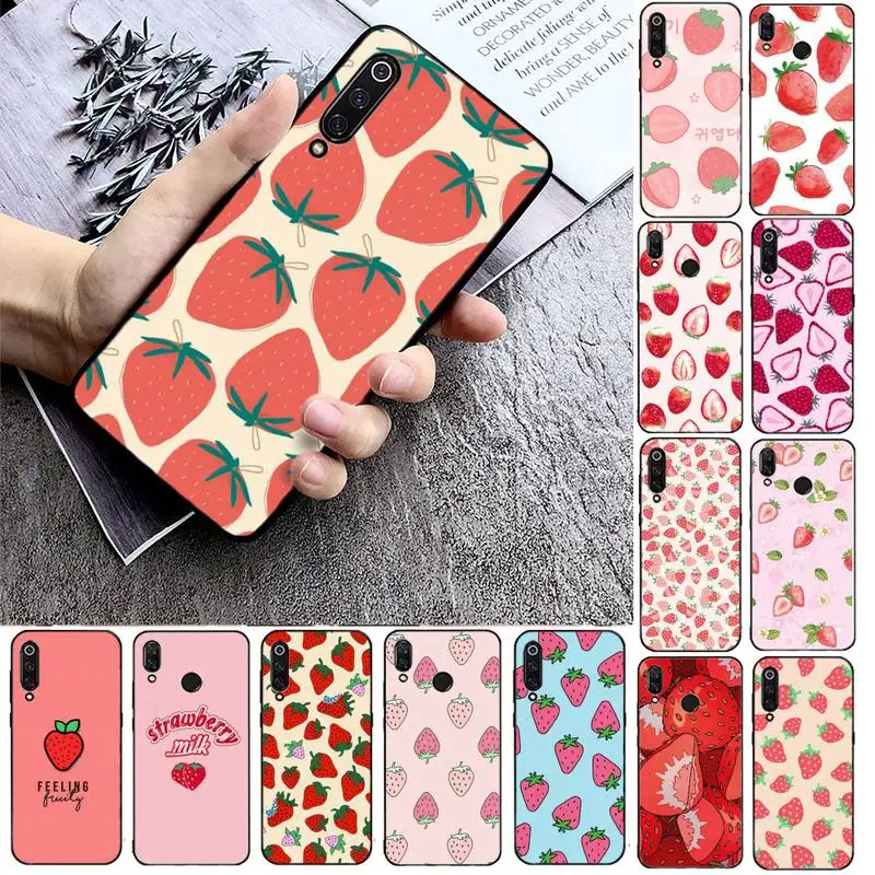 fruit food strawberry Phone Case For Xiaomi max3 mi 9 se mi8 F1 9SE 10 lite F1 Back Coque