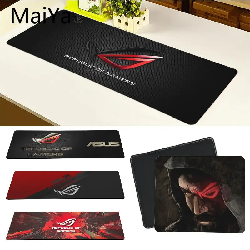 Maiya Top Quality ASUS eyes logo Customized laptop Gaming mouse pad Free Shipping Large Mouse Pad Keyboards Mat