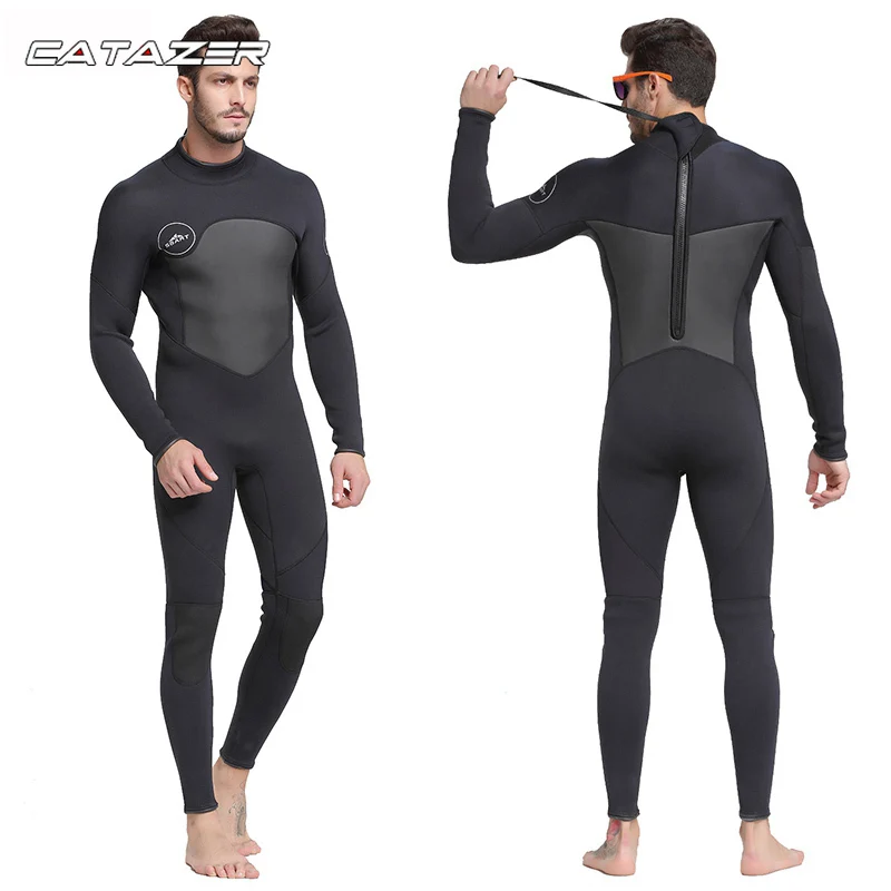 

Men 1.5mm Neoprene Wetsuit High Elasticity Stitching Warm Surfing Diving Equipment Jellyfish Clothing Long Sleeved Wetsuit