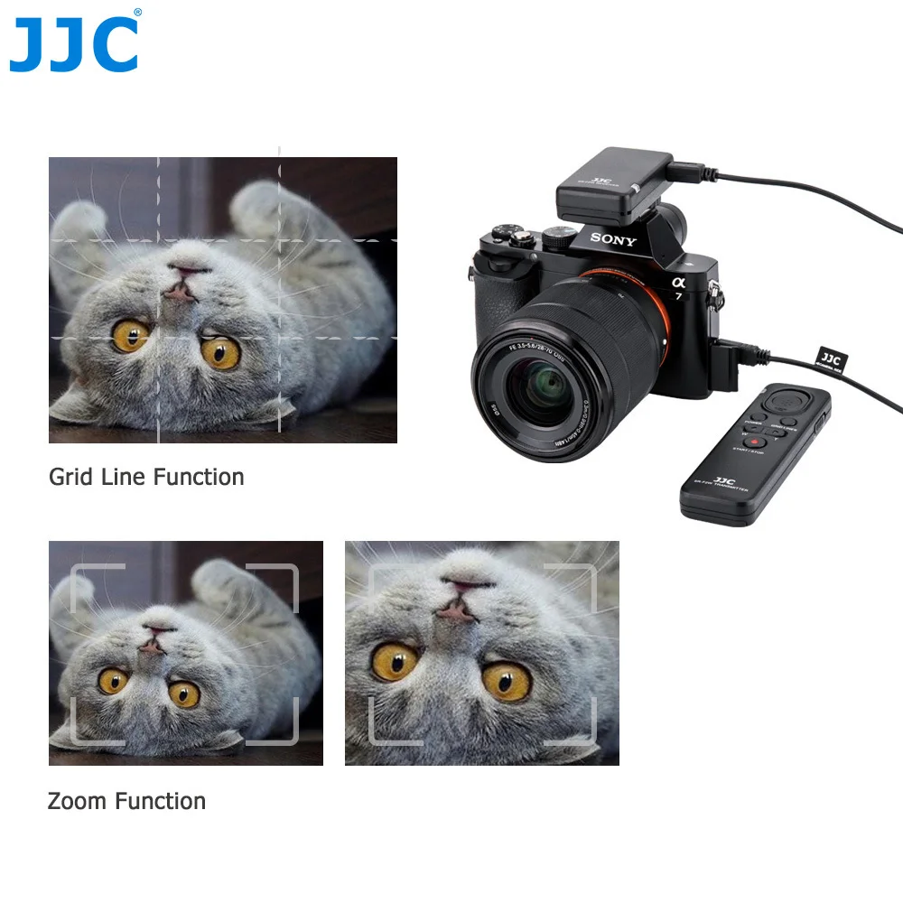 JJC RMT-VP1K Wireless Remote Control Timer Shuter Release for Sony ZV-1 A7IV A7III A7 IV III A7R V IV A6600 A6500 A6400 A6300