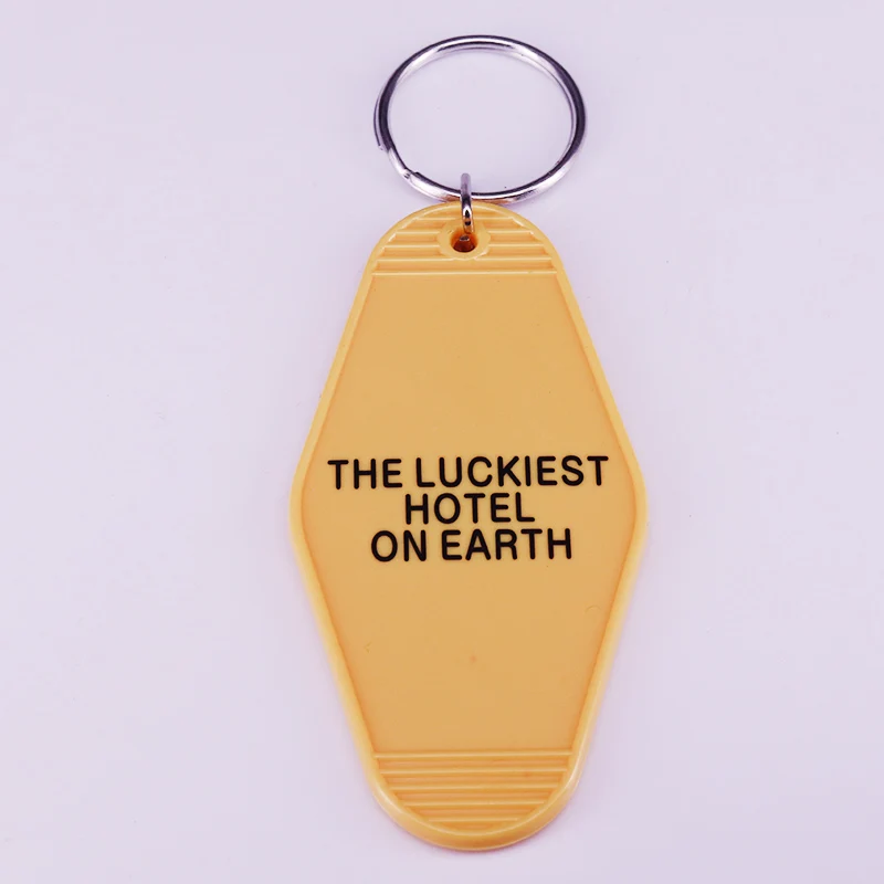 Biff's Pleasure Paradise Key Tag Back To The Future The Luckiest Hotel Keyring KeyChain Motel Key Fob #152