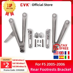 CVK Motorcycle Rear Footrests Bracket Kit Foot Pegs Rests Assembly For Honda CBR600 2005 2006 CBR600RR F5 2005 2006 CBR 600 RR