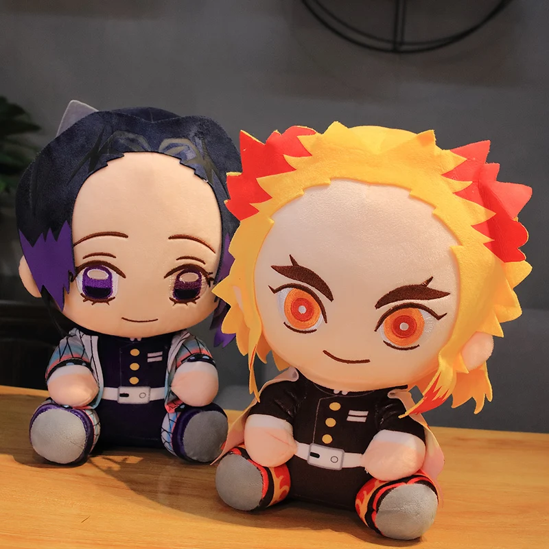 20/30cm  Anime Cute Pillow Cushion Demon Slayer Manga Kimetsu No Yaiba Tanjirou Nezuko Cushion Pillow Stuffed Plush Toys