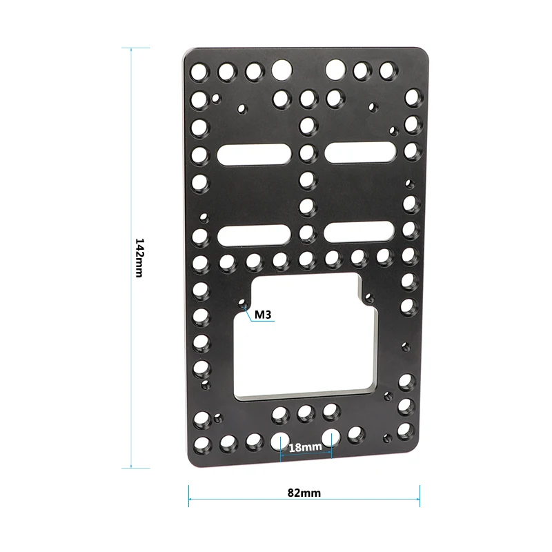 HDRIG Aluminum Cheese Plate Battery Backboard For IDX P-V2 Quick Release V Mount Camera Plate (Exclusive Use)