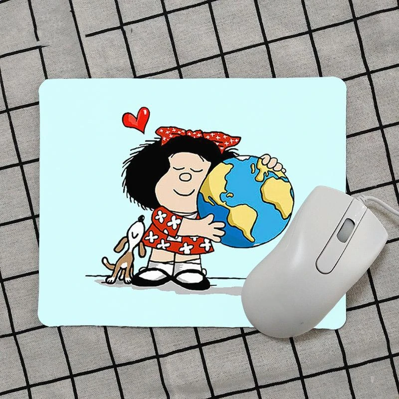 Mafalda Dos Desenhos Animados Gaming Mouse Pad, Gamer Play Mats, Mais Vendido, Atacado