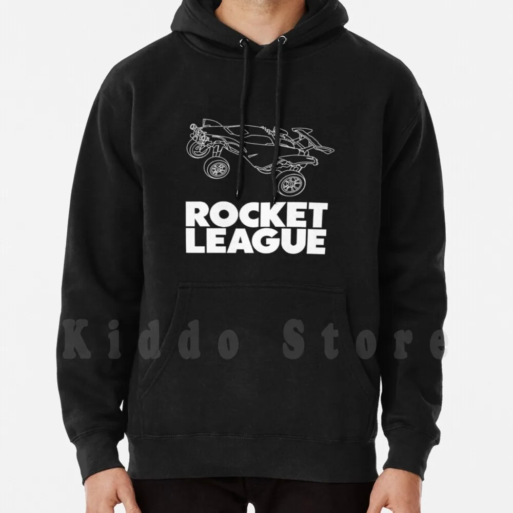 Rocket Leaguerocket League Octane White Hoodies Long Sleeve Rocket Leaguerocket League Octane