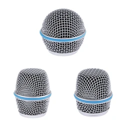 Replacement Microphone Ball Head Mesh Grill Head Microphone Grille Replacement Head DIY Replacement Parts for Shure Beta 57A 58A
