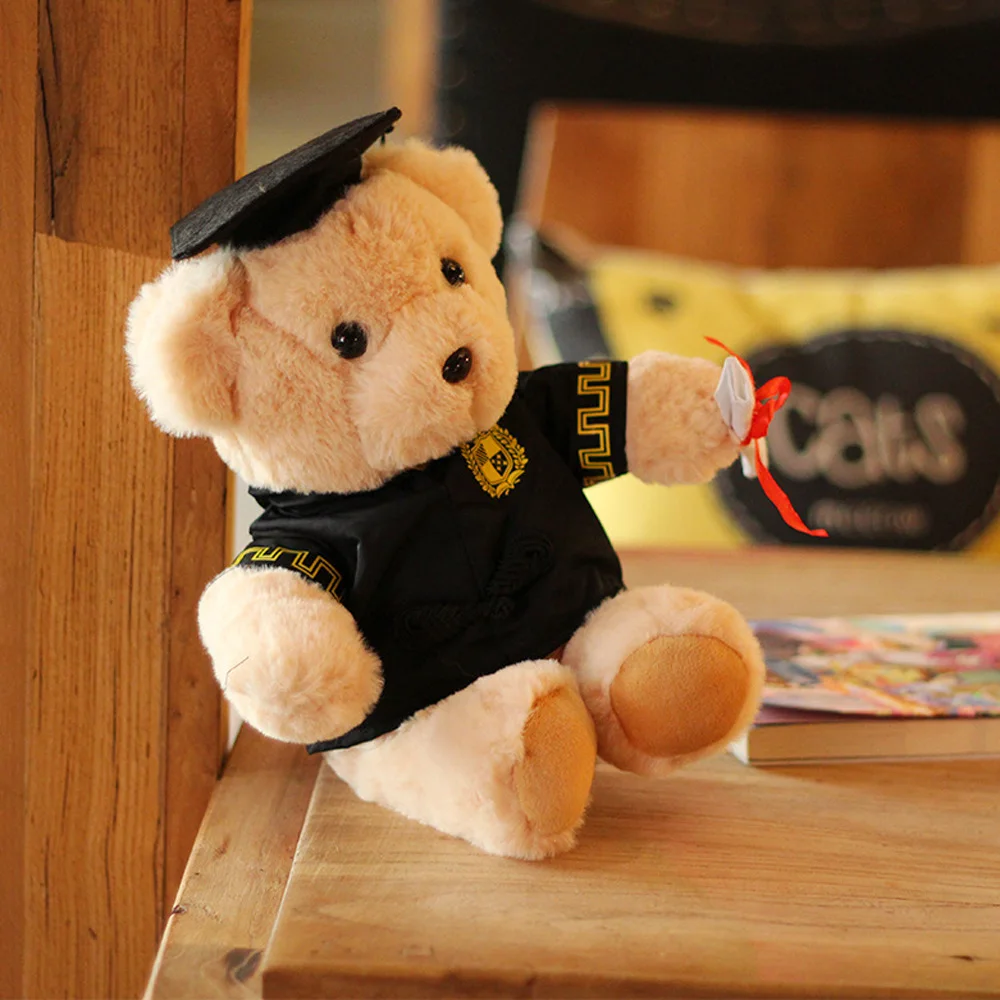 

Simulation Doctor Bear Animal Children Plush Baby Kid Stuffed Toy Graduation Gift